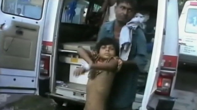 VIDEO: Dozens of children were also hospitalized after eating the free meals at their primary school.