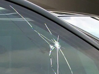 Limousine bullet holes
