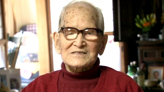 VIDEO: Jiroemon Kimura is 237 days younger than Besse Cooper, the oldest living person.