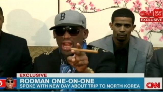 VIDEO: Dennis Rodman curses during interview with CNN about his trip to North Korea.