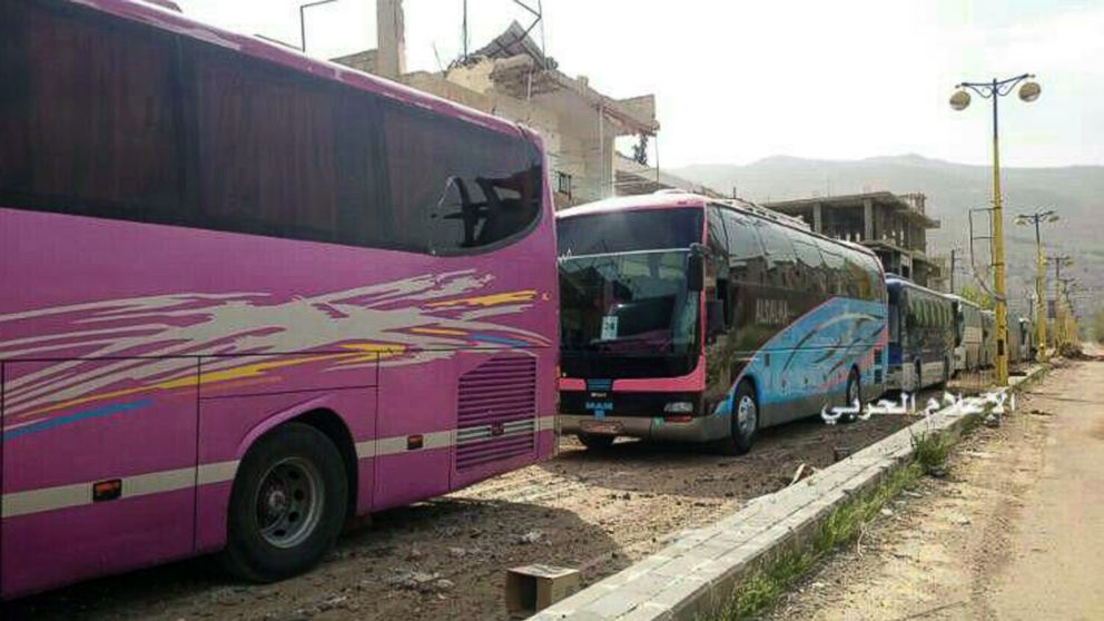 Syria war: 39 evacuees killed in huge auto bomb explosion near Aleppo