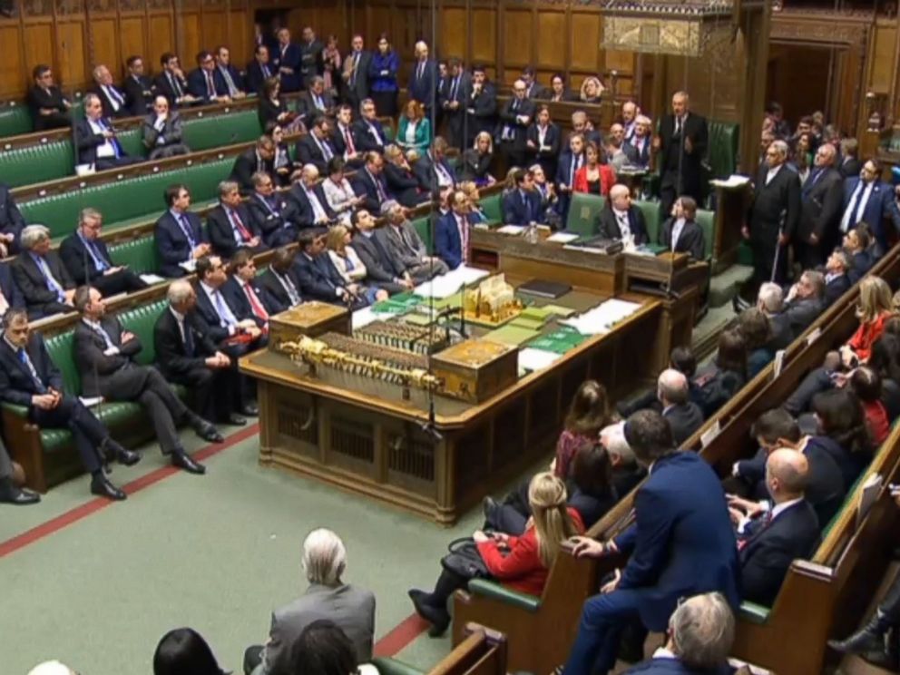 PHOTO: MPs in House of Commons, London after a major security alert at the Palace of Westminster in London, March 22, 2017.