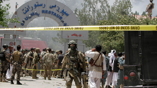 PHOTO: Security officials say Taliban insurgents have killed almost two dozen people, just north of Kabul, Afghanistan, June, 22, 2012.