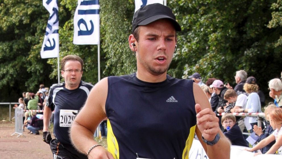 PHOTO: In this Sunday, Sept. 13, 2009 photo, Andreas Lubitz competes at the Airportrun in Hamburg, northern Germany.