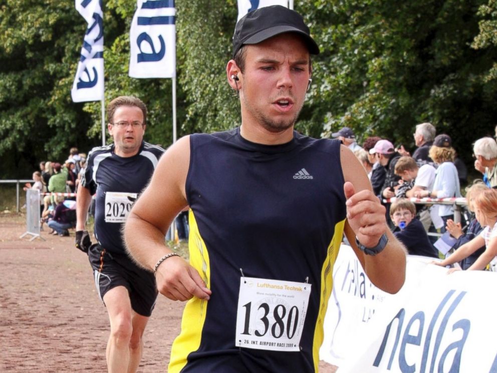 PHOTO: In this Sunday, Sept. 13, 2009 photo, Andreas Lubitz competes at the Airportrun in Hamburg, northern Germany.