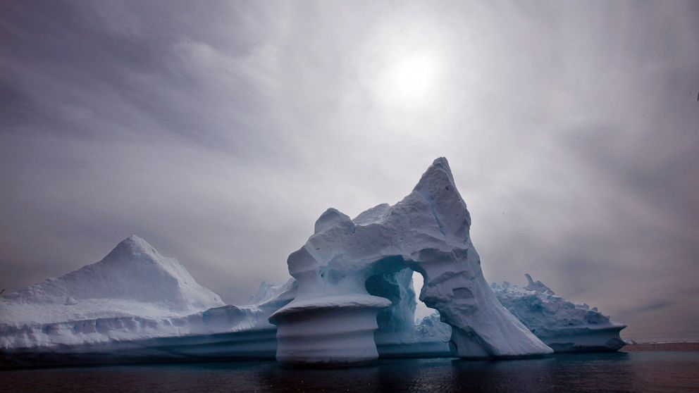 PHOTO: In this July 19, 2007 file photo an iceberg melts off Ammassalik Island in Eastern Greenland.