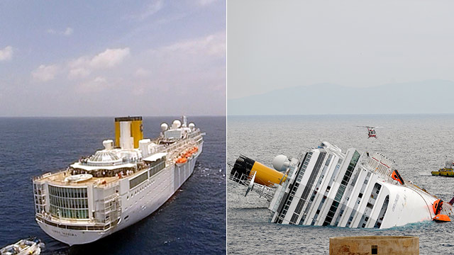 PHOTO: The Costa Allegra and Costa Concordia Cruise Ships