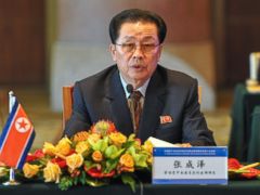 PHOTO: In this Aug. 14, 2012 file photo provided by Chinas Xinhua News Agency, Jang Song Thaek, North Koreas vice chairman of the powerful National Defense Commission, attends a meeting on developing the economic zones in North Korea, in Beijing.
