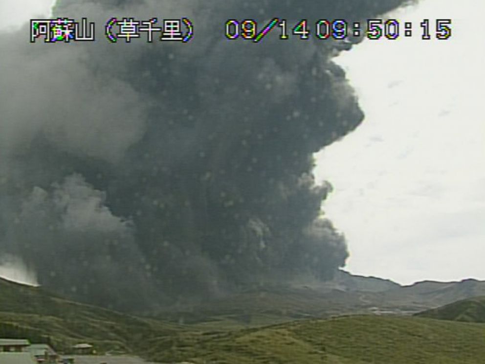 Japanese Volcano Mount Aso Erupts In Plumes Of Ash - ABC News