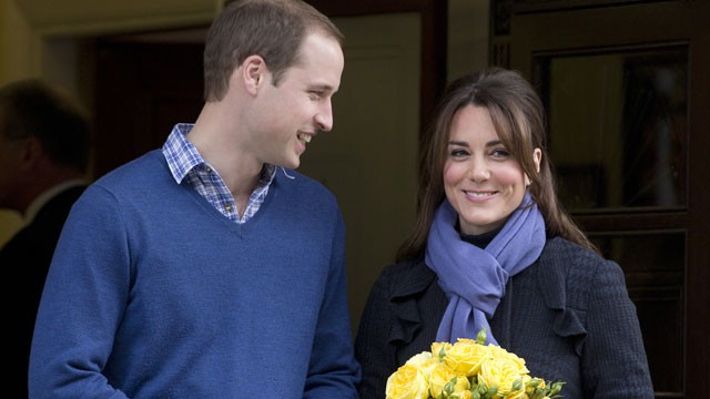 PHOTO: Britains Prince William stand next to his wife Kate, Duchess of Cambridge as she leaves the King Edward VII hospital in central London, Thursday, Dec. 6, 2012.
