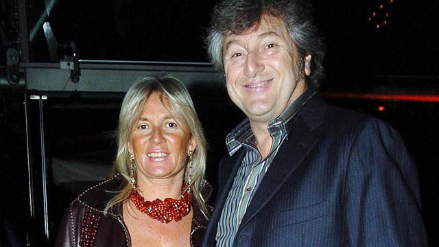 PHOTO: Vittorio Missoni, right, and his wife Maurizia Castiglioni are seen in Milan, Italy, March 30, 2005.