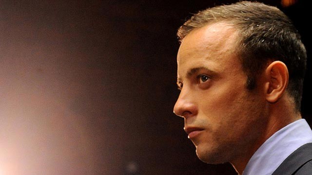 PHOTO: Olympic athlete, Oscar Pistorius , in court, Feb. 22, 2013, in Pretoria, South Africa, for his bail hearing charged with the shooting death of his girlfriend, Reeva Steenkamp.