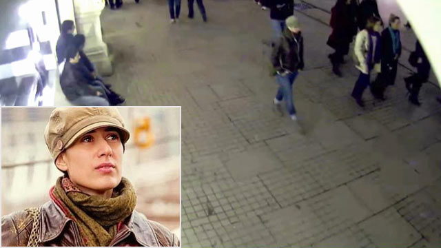PHOTO: In this undated image made from a CCTV video released by Turkish police, Jan. 29, 2013, a woman identified by police as Sarai Sierra walks outside a shopping mall in Istanbul, Turkey.