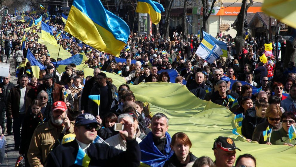 Demonstracja w Odessie, 30.03.2014