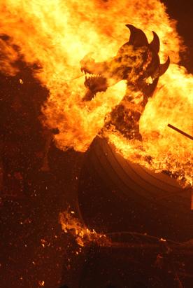 Up Helly Aa Fire Festival Celebrates the Vikings