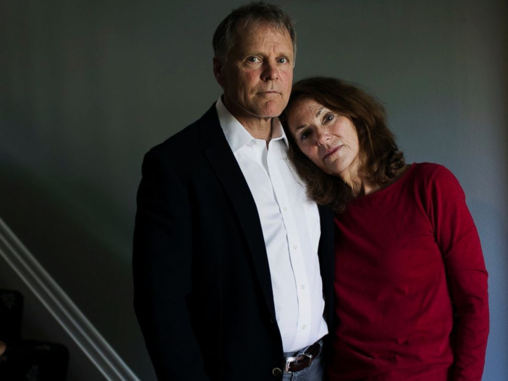 PHOTO: Fred and Cindy Warmbier, the parents of Otto Warmbier, stand in their home in Wyoming, Ohio, April 26, 2017.