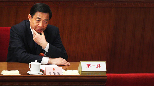 PHOTO: China's Chongqing Municipality Communist Party Secretary Bo Xilai attends the third plenary meeting of the National People's Congress (NPC) at The Great Hall Of The People on March 9, 2012 in Beijing, China.