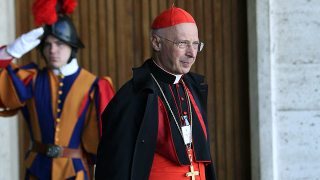PHOTO: Cardinal Angelo Bagnasco attends the Synod of Bishops for The New Evangelization for the Transmission of the Christian Faith at the Synod hall, Oct. 19, 2012 in Vatican City.