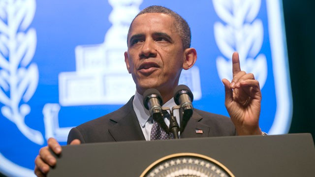 PHOTO: US President Barack Obama speaks on US, Israel and Mideast relations at the Convention Center in Jerusalem, on March 21, 2013, on the second day of his 3-day trip to Israel and the Palestinian territories.