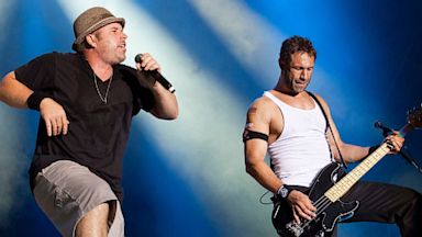 PHOTO: DJ Q-Ball and Jared Hasselhoff (L-R) of Bloodhound Gang perform live during day 1 of the Greenville Festival on July 26, 2013 in Paaren im Glien near Nauen, Germany.