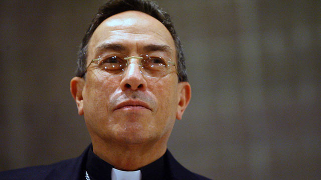 PHOTO: Honduran Cardinal Oscar Rodriguez Maradiaga, July 19, 2012, in San Jose.