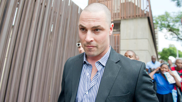 PHOTO: Oscar Pistoriuss brother, Carl Pistorius, is seen outside the Pretoria Magistrate Court on Feb. 19, 2013 in Pretoria, South Africa.
