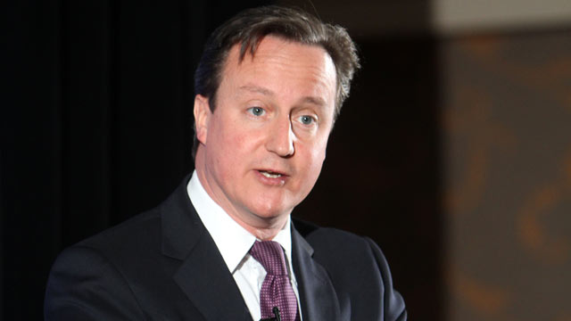 PHOTO: Prime Minister David Cameron makes a speech to the Alzheimers Society, March 26, 2012 in London, England.
