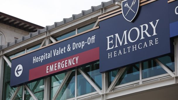 PHOTO: Emory University Hospital is seen on August 1, 2014 in Atlanta, Georgia.