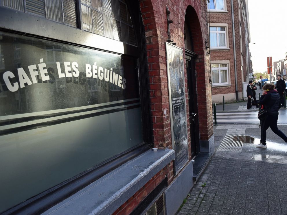 PHOTO: This picture shows a general view of the Les Beguines bar own by Ibrahim Abdeslam, one of three brothers implicated in Paris attacks stands closed in Brusselss Molenbeek district, on Nov. 17, 2015.