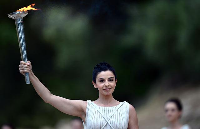 2012 Lighting of Olympic Flame.