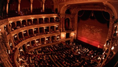 PHOTO: Interior of State Opera House, Budapest, Hungary.