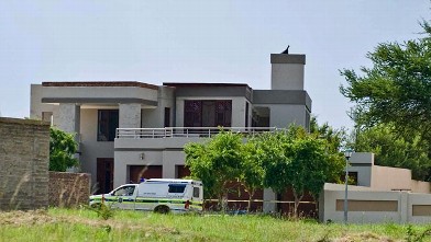 PHOTO: Oscar Pistorius's house at SilverWoods Country Estate, Feb. 14, 2013, in Pretoria, South Africa.
