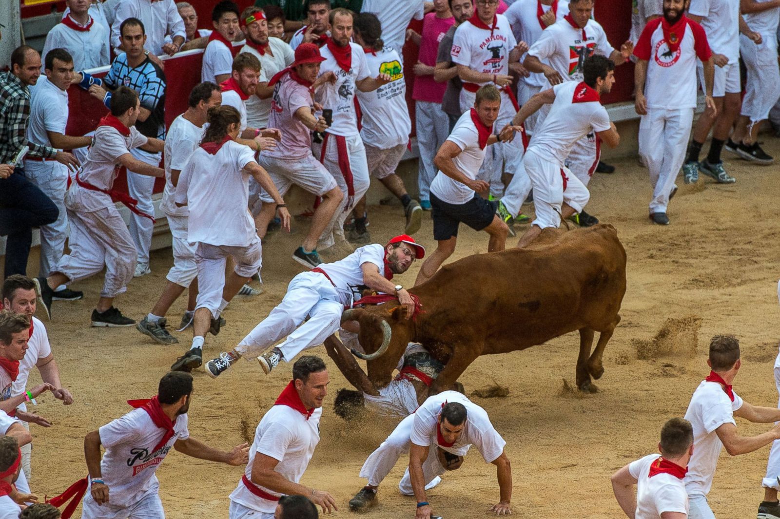 San Fermin Festival’s Running of the Bulls in Pamplona Photos | Image