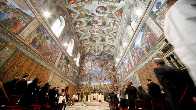 PHOTO: A general view of Michelangelo's Sistine Chapel on January 11, 2009 in Vatican City, Vatican.