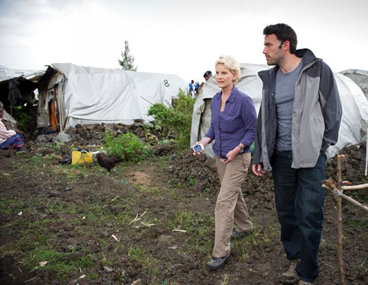 Cindy McCain and Ben Affleck on a recent trip to Congo