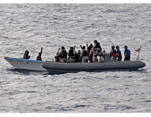 US Navy ship apprehends Somali pirates