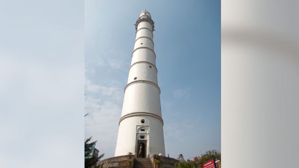 This undated photo posted to Flickr on Dec. 6, 2011 shows the Dharahara Tower in Kathmandu, Nepal. 