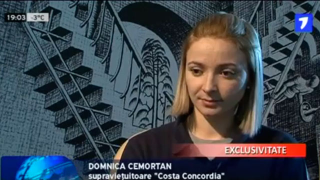 PHOTO: Investigators believe Domnica Cemortan was the captains shadow, despite her assertion that although she is an employee, she was on board as a passenger.