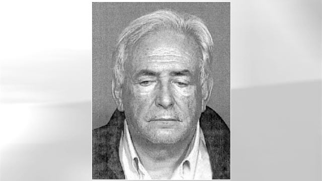 PHOTO:&nbsp;A mug shot of Dominique Strauss-Kahn, the IMF chief.