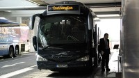 PHOTO Greyhound now operates two bus routes in England, including one linking London to Southampton on the South Coast.