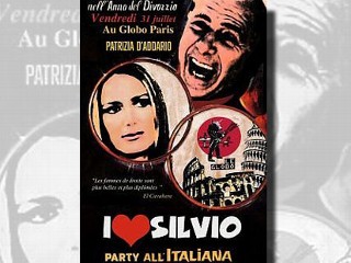 A flier for the ?I love Silvio? party, hosted by Patrizia D'Addario, an escort girl who made headlines around the world last month when she alleged that she and other women had been paid to attend parties at Italian leader Silvio Berlusconi's homes.