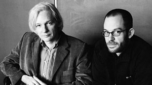 Photo: Julian Assange vs Daniel Domscheit-Berg