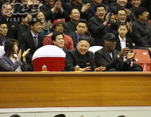 Dennis Rodman with Kim Jong-un