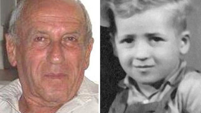 PHOTO: Menachem Bodner, 72, is pictured in the present (left) and as a 5-year-old after World War II (right).