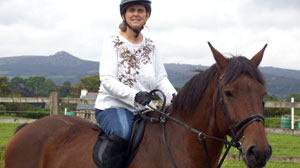Carole Mundy and her horse Dylan