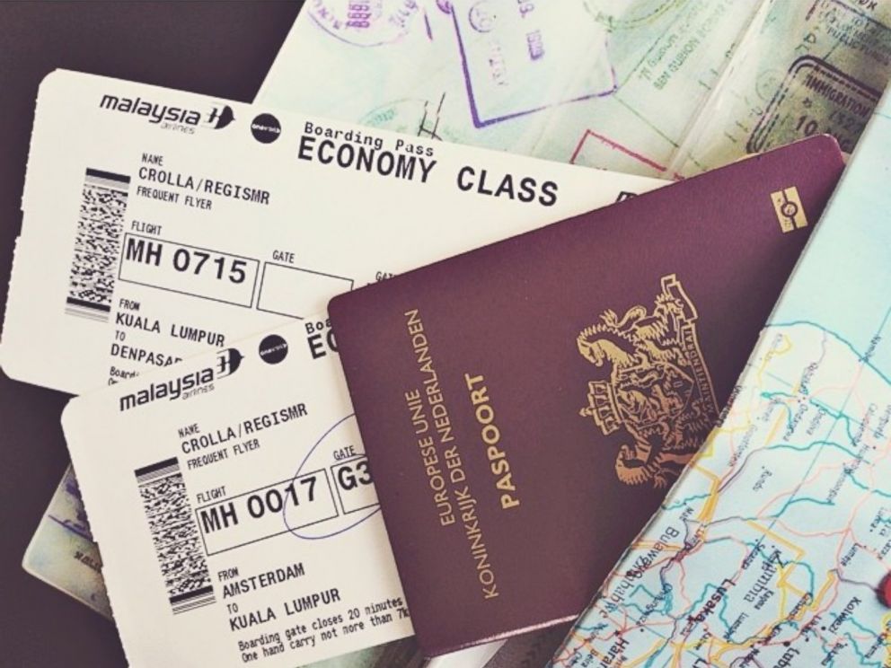 PHOTO: Regis Crolla, a passenger on Malaysia Airlines flight MH17 which crashed in East Ukraine, posted this photo to Instagram on July 17, 2014 with the caption, AMS --> Kuala Lumpur --> Bali. Hier zo veel zin in !! Adios amigoz.