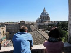 PHOTO: Spectacular view of Rome from the balcony of the Tower of the Winds, the Vaticans first astronomy tower.