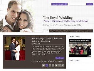PHOTO: Prince William and Catherine (Kate) Middleton's official royal wedding site.