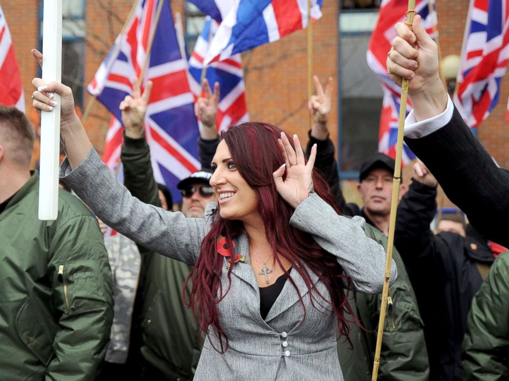PHOTO: Jayda Fransen at a Britain First Rally in London, Nov. 4, 2017.