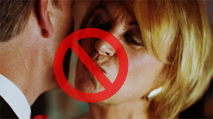 no kissing